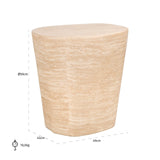 Bijzettafel Fictus Travertine faux (Beige) van Richmond Interiors – Luxe comfort op maat van PureWonen. Vraag naar de beste prijs.