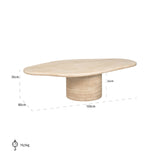 Salontafel Fictus Travertine faux (Beige) van Richmond Interiors – Luxe comfort op maat van PureWonen. Vraag naar de beste prijs.
