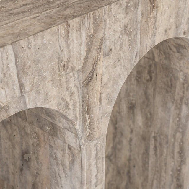Wandtafel La Rague natural grey travertine (Grey) van Richmond Interiors – Luxe comfort op maat van PureWonen. Vraag naar de beste prijs.
