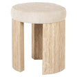 Poef Gallice natural beige travertine (Beige) van Richmond Interiors – Luxe comfort op maat van PureWonen. Vraag naar de beste prijs.