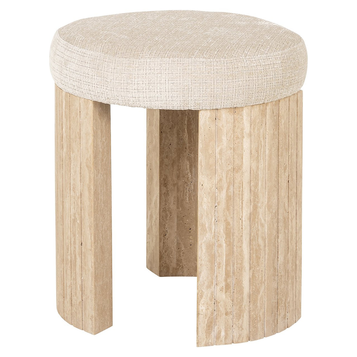 Poef Gallice natural beige travertine (Beige) van Richmond Interiors – Luxe comfort op maat van PureWonen. Vraag naar de beste prijs.