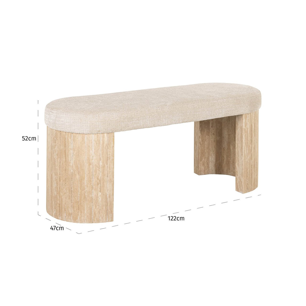 Bank Gallice natural beige travertine (Beige) van Richmond Interiors – Luxe comfort op maat van PureWonen. Vraag naar de beste prijs.