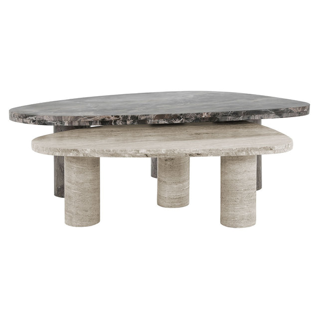 Salontafel Nazario set van 2 (Brown) van Richmond Interiors – Luxe comfort op maat van PureWonen. Vraag naar de beste prijs.