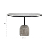 Eettafel Duncan 120Ø (Sand) van Richmond Interiors – Luxe comfort op maat van PureWonen. Vraag naar de beste prijs.