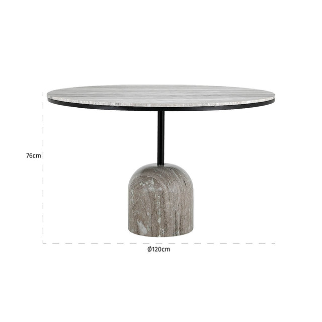 Eettafel Duncan 120Ø (Sand) van Richmond Interiors – Luxe comfort op maat van PureWonen. Vraag naar de beste prijs.