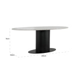 Eettafel Brodman 200 (Sand) van Richmond Interiors – Luxe comfort op maat van PureWonen. Vraag naar de beste prijs.
