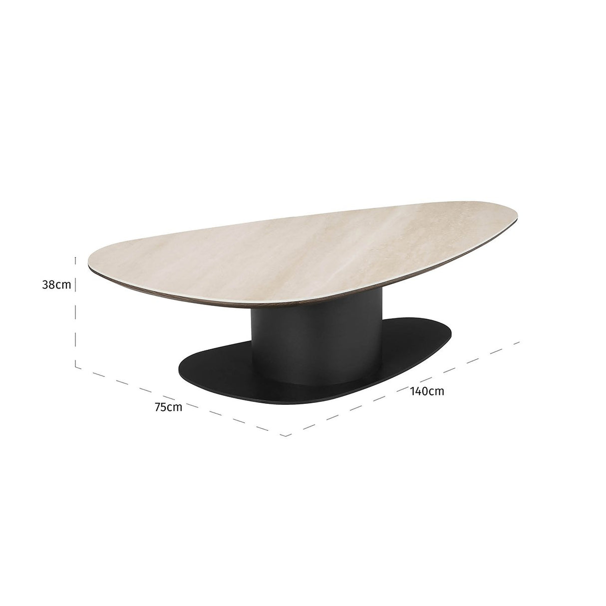 Salontafel Ritz (Beige) van Richmond Interiors – Luxe comfort op maat van PureWonen. Vraag naar de beste prijs.