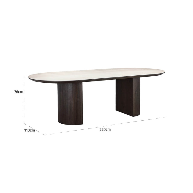 Eettafel Ritz 240 (Brown) van Richmond Interiors – Luxe comfort op maat van PureWonen. Vraag naar de beste prijs.