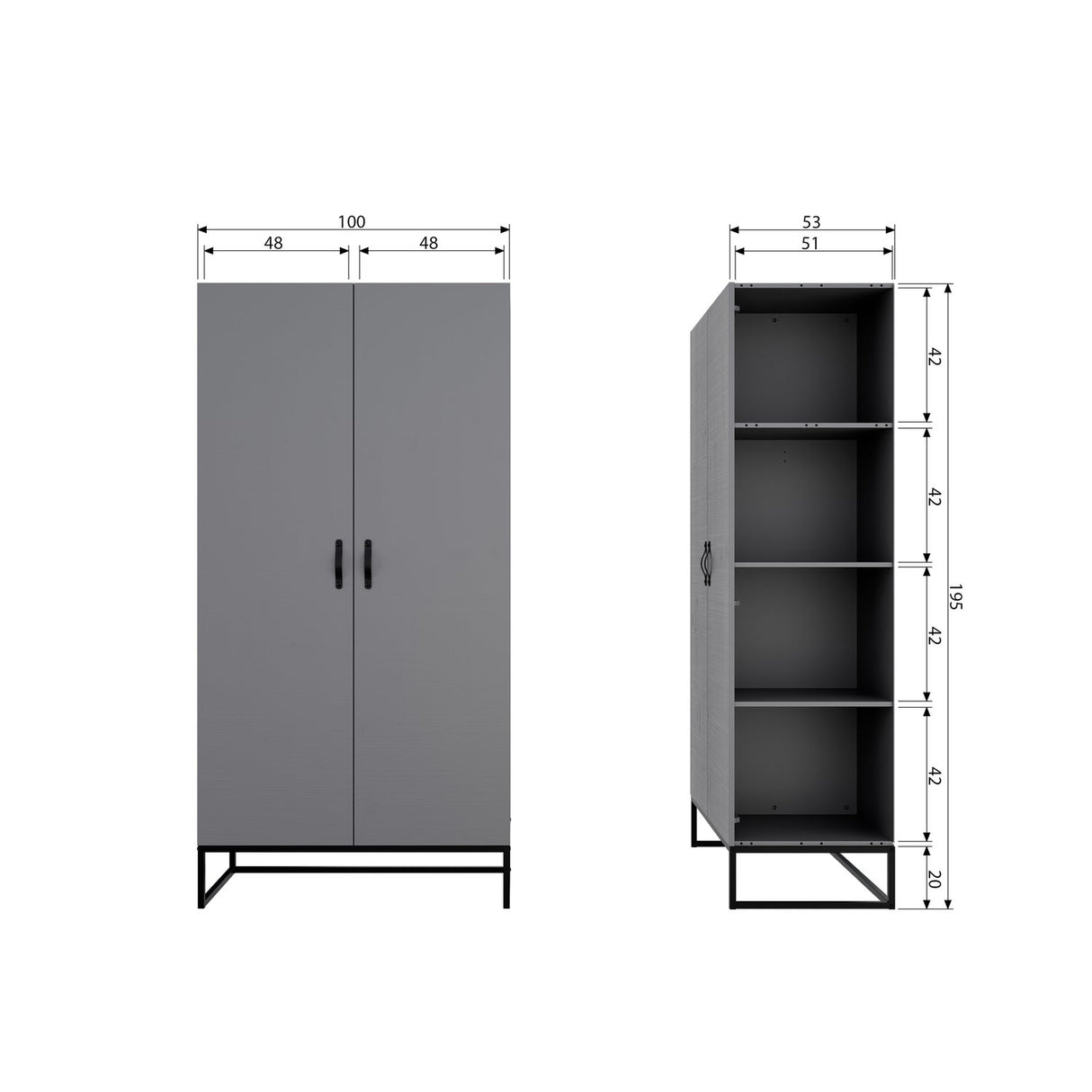 Morris Kast Grenen Leem [Fsc] van WOOOD – Luxe comfort op maat van PureWonen. Vraag naar de beste prijs.