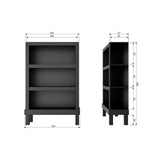 Bonk Open Kast Grenen Matzwart [Fsc] van WOOOD – Luxe comfort op maat van PureWonen. Vraag naar de beste prijs.