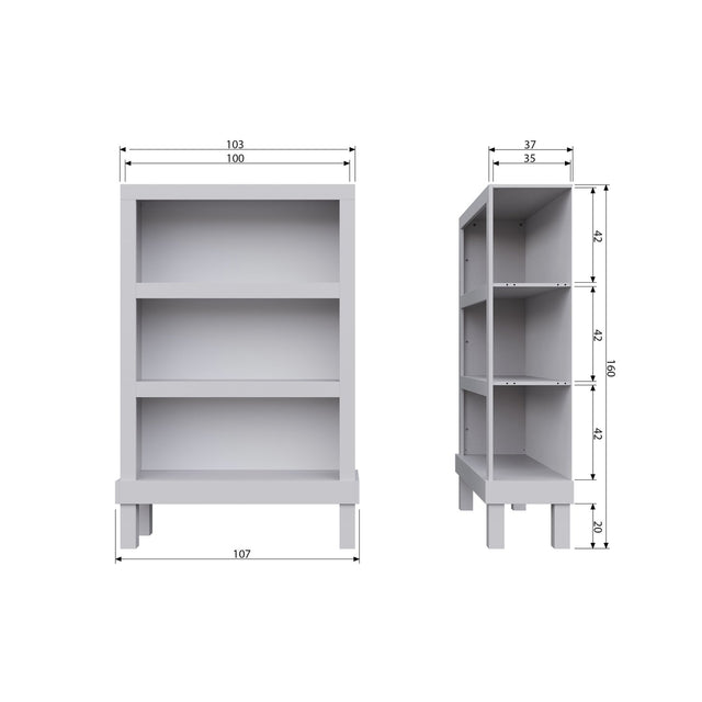 Bonk Open Kast Grenen Mist [Fsc] van WOOOD – Luxe comfort op maat van PureWonen. Vraag naar de beste prijs.