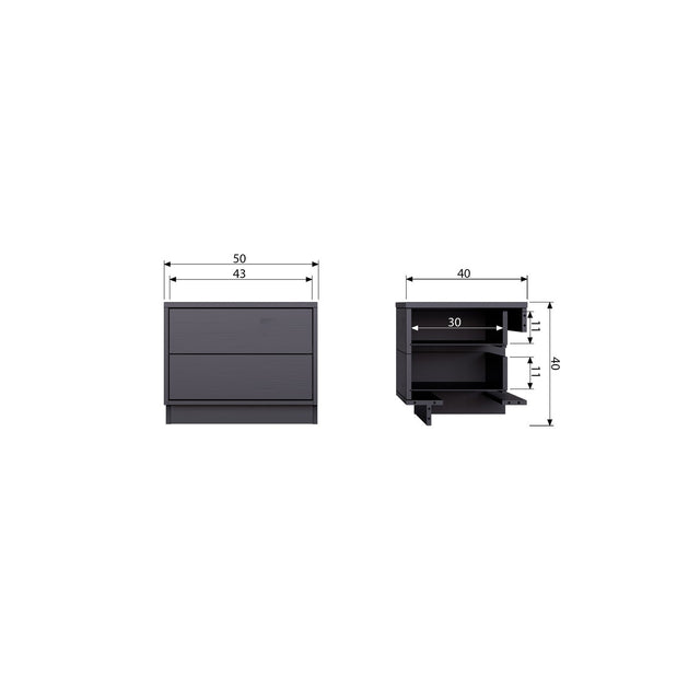 Finca Tv Meubel 50 Cm Grenen Diepzwart [Fsc] van WOOOD – Luxe comfort op maat van PureWonen. Vraag naar de beste prijs.