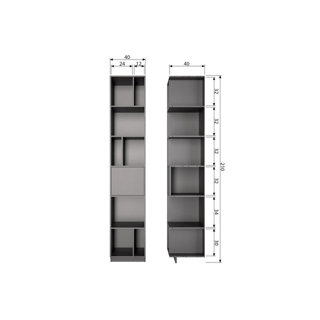 Finca Open Vakkenkast 40 Cm Grenen Diepzwart [Fsc] van WOOOD - laagste prijs offerte van PureWonen