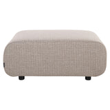 Buiten poef & voetenbank Dawson greige alpine