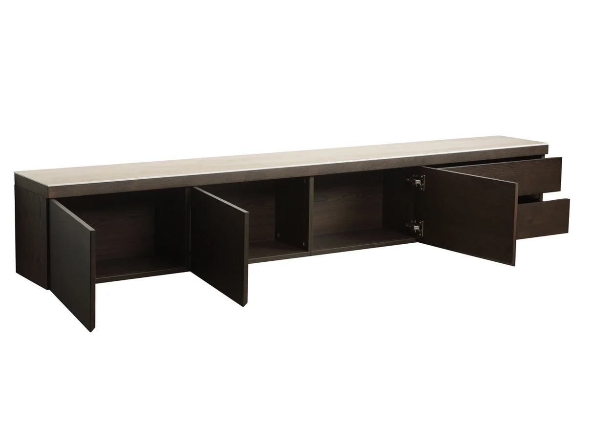 TV-meubel Lachance brown van Richmond Interiors – Luxe comfort op maat van PureWonen. Vraag naar de beste prijs.