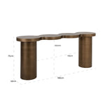 Console Bubba brushed gold van Richmond Interiors – Luxe comfort op maat van PureWonen. Vraag naar de beste prijs.