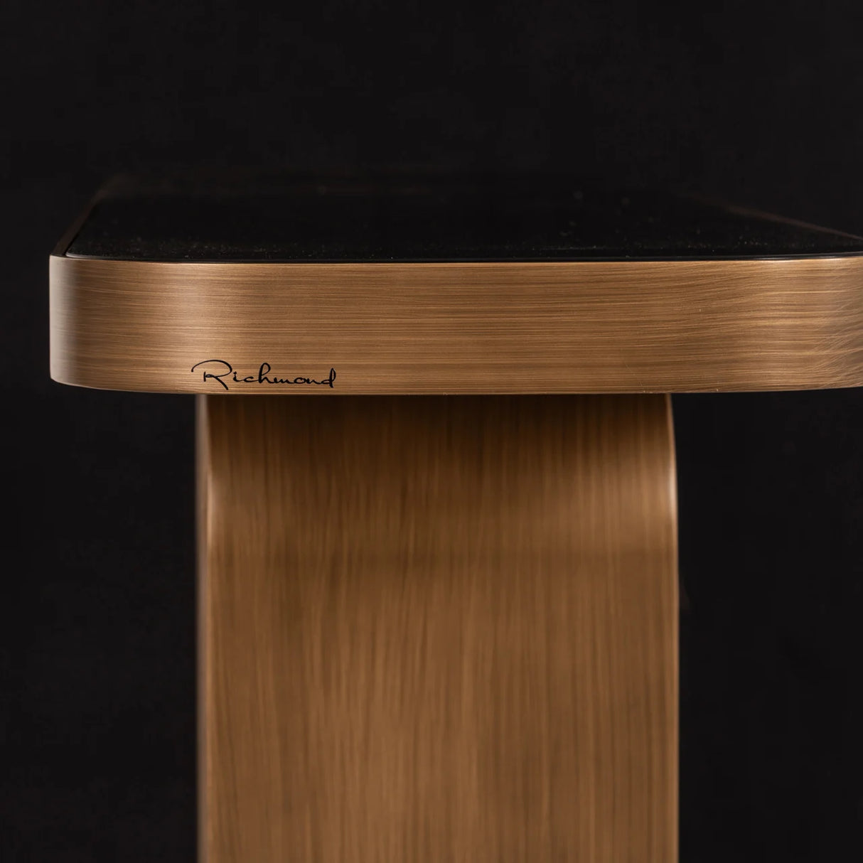 Console Locarno brushed gold