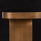 Console Locarno brushed gold