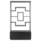 Wandkast Bonvoy black 2-laden (Black) van Richmond Interiors – Luxe comfort op maat van PureWonen. Vraag naar de beste prijs.