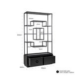 Wandkast Bonvoy black 2-laden (Black) van Richmond Interiors – Luxe comfort op maat van PureWonen. Vraag naar de beste prijs.