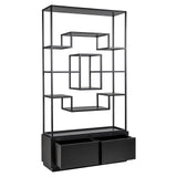 Wandkast Bonvoy black 2-laden (Black) van Richmond Interiors – Luxe comfort op maat van PureWonen. Vraag naar de beste prijs.