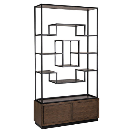 Wandkast Bonvoy brown 2-laden (Brown) van Richmond Interiors – Luxe comfort op maat van PureWonen. Vraag naar de beste prijs.