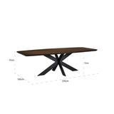 Eettafel Bonvoy brown 235 (Brown) van Richmond Interiors – Luxe comfort op maat van PureWonen. Vraag naar de beste prijs.