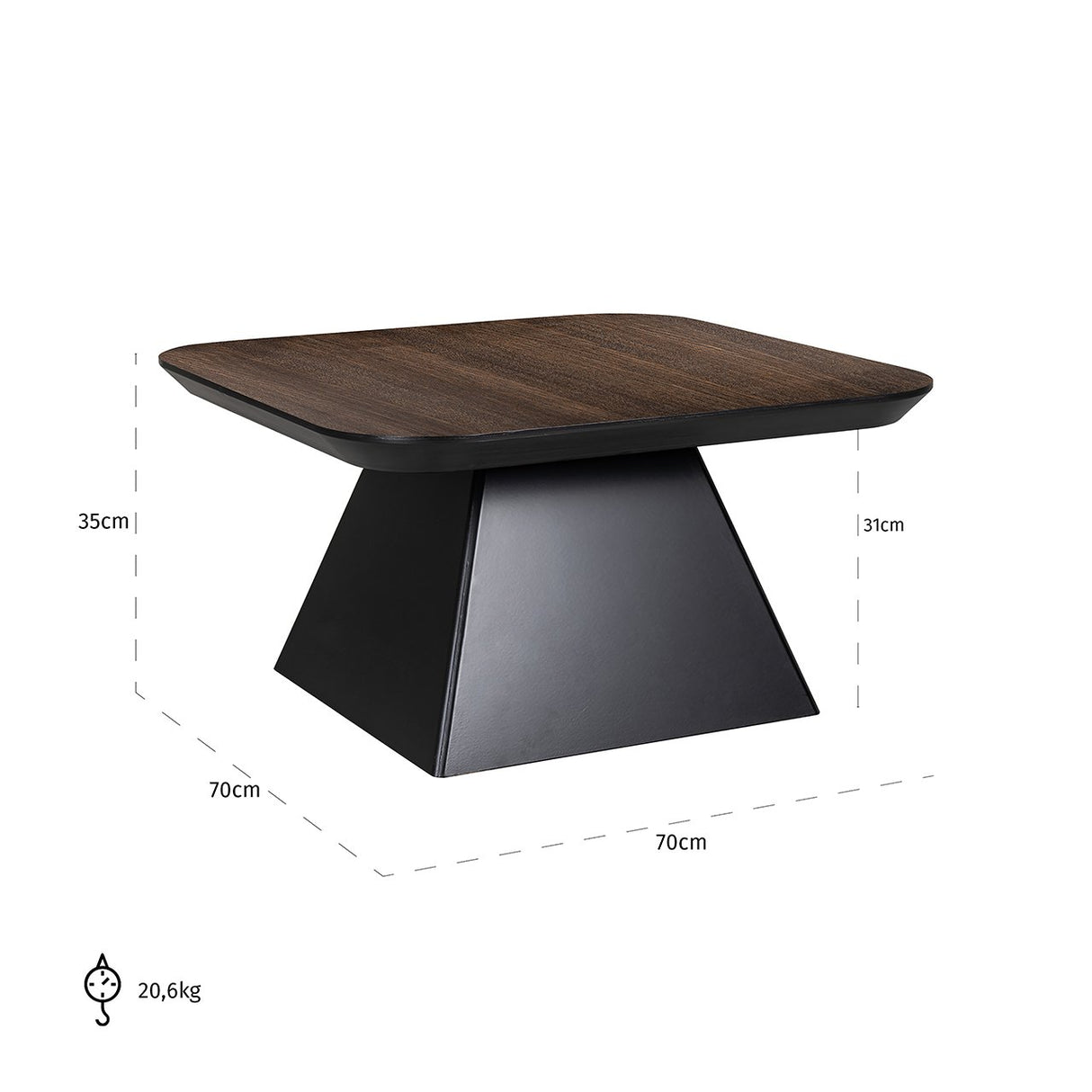 Salontafel Bonvoy brown (Brown) van Richmond Interiors – Luxe comfort op maat van PureWonen. Vraag naar de beste prijs.