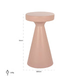 Bijzettafel Kimble roze groot 30Ø (Pink) van Richmond Interiors – Luxe comfort op maat van PureWonen. Vraag naar de beste prijs.