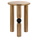 Bijzettafel Marshall 38Ø (Gold) van Richmond Interiors – Luxe comfort op maat van PureWonen. Vraag naar de beste prijs.