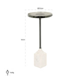 Bijzettafel Aurora 27Ø (White) van Richmond Interiors – Luxe comfort op maat van PureWonen. Vraag naar de beste prijs.