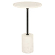Bijzettafel Misty 30Ø (Black/white) van Richmond Interiors – Luxe comfort op maat van PureWonen. Vraag naar de beste prijs.