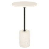 Bijzettafel Misty 30Ø (Black/white) van Richmond Interiors – Luxe comfort op maat van PureWonen. Vraag naar de beste prijs.
