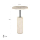 Bijzettafel Lilitha (Black/white) van Richmond Interiors – Luxe comfort op maat van PureWonen. Vraag naar de beste prijs.