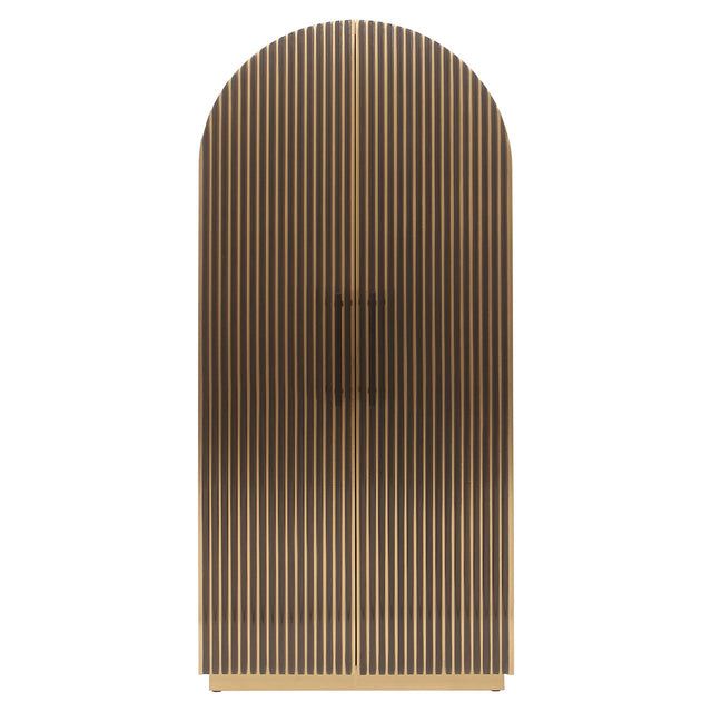 Wandkast Les Arcs 2-deurs (Brushed Gold) van Richmond Interiors – Luxe comfort op maat van PureWonen. Vraag naar de beste prijs.