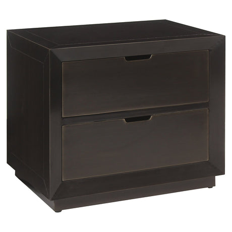 Nachtkastje Dante 2-laden (Brown) van Richmond Interiors – Luxe comfort op maat van PureWonen. Vraag naar de beste prijs.