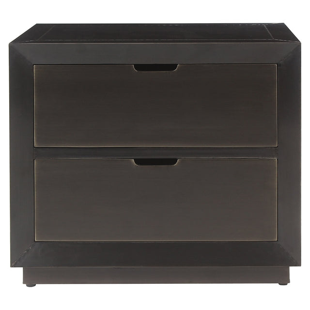 Nachtkastje Dante 2-laden (Brown) van Richmond Interiors – Luxe comfort op maat van PureWonen. Vraag naar de beste prijs.