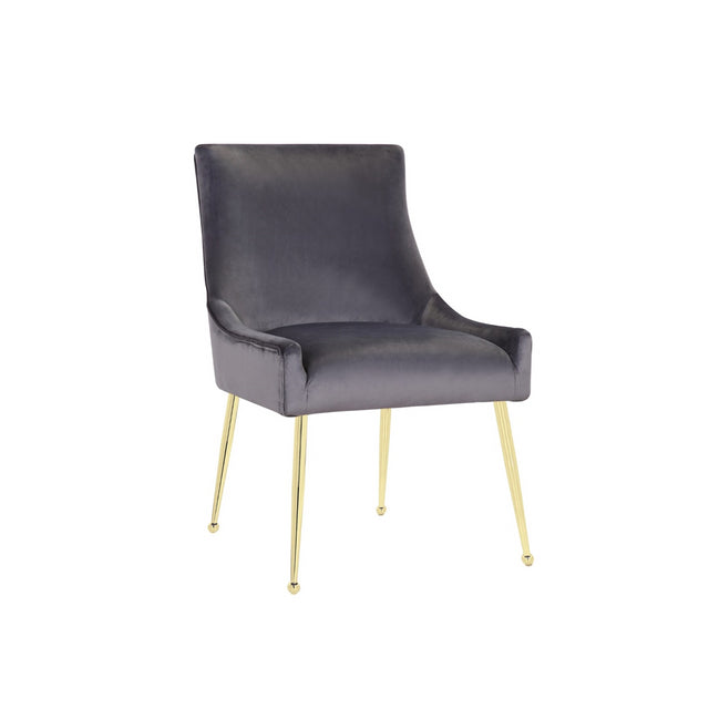 CHAIR Genoa 5255 GOLD LEGS + GREY FABRIC (C43)