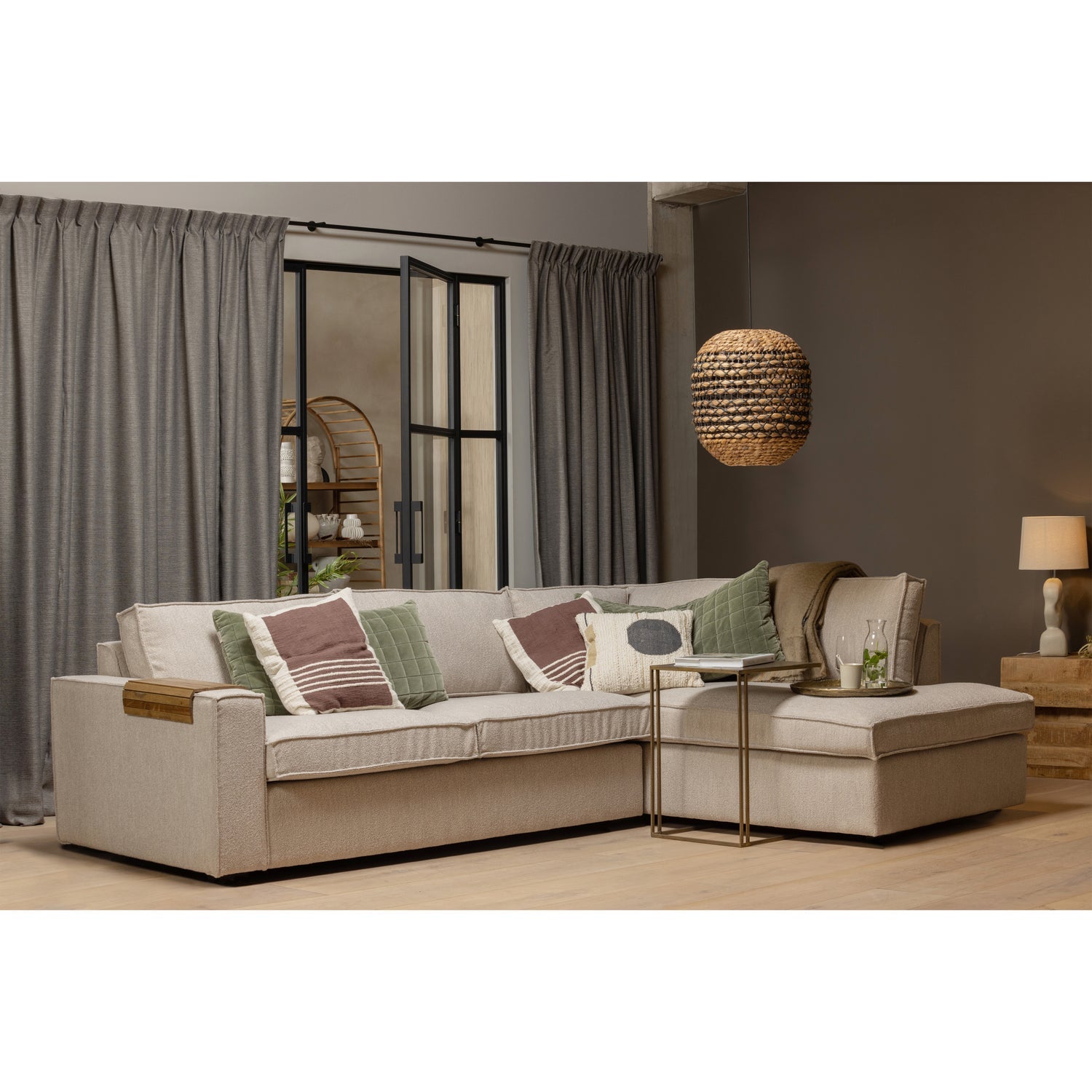 Hajo Hoekbank Rechts Boucle Naturel van WOOOD – Luxe comfort op maat van PureWonen. Vraag naar de beste prijs.