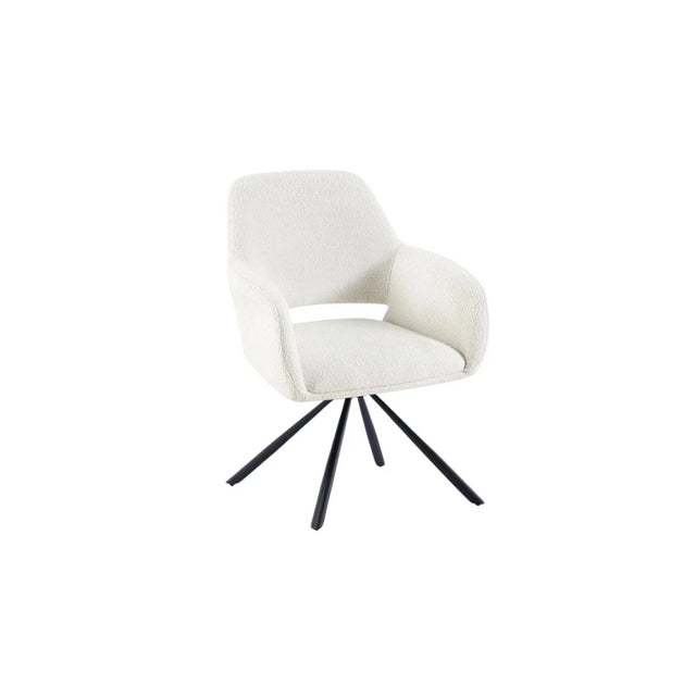 CHAIR ELITE ZB-5561 BLACK LEGS + WHITE TEDDEY