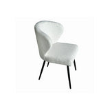 CHAIR KAREN BLACK LEGS + WHITE LINEN