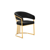 CHAIR ACELYA VC806 GOLD + BLACK