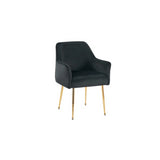 CHAIR MILA  VC802A GOLD + BLACK