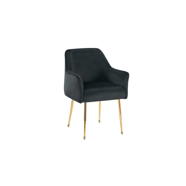 CHAIR MILA  VC802A GOLD + BLACK