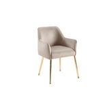 CHAIR MILA  VC802A GOLD + TAUPE