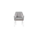 CHAIR MILA  VC802B SILVER + GREY CROCO