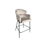 CHAIR EMMA BAR VC815 BLACK LEGS TAUPE