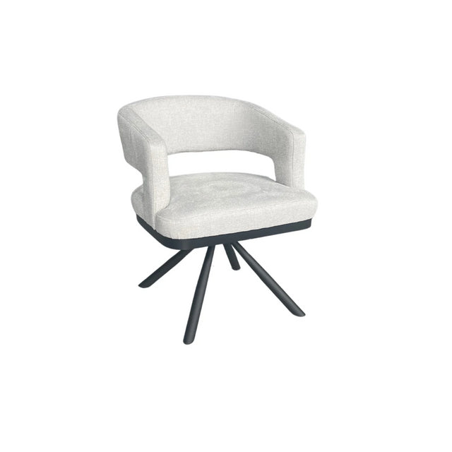 CHAIR ALENYA ZB-5620 BLACK LEGS LIGHT GREY 2110-16