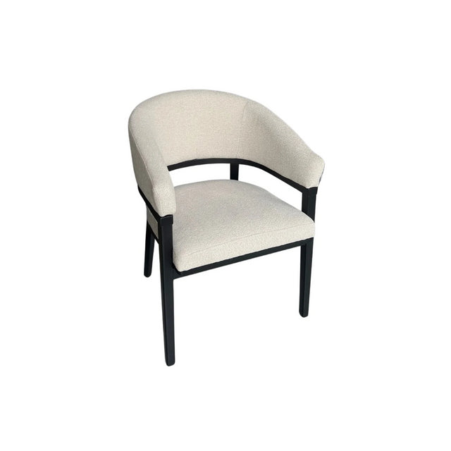 CHAIR MALTA ZB-5634 BLACK LEGS CREAME 1