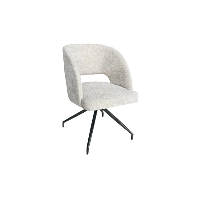CHAIR DOHA ZB-5642-1 BLACK LEGS GREY